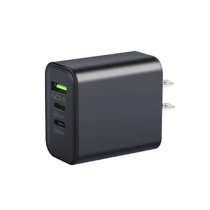 40W PD (2Type-C+USB3.0) is used for Fast Charging Adapter Compatible with Multiple Devices