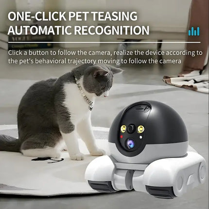 Zevlix Wireless Robot Camera with Dual HD 360 Rotating Lens,Remote APP Control, Indoor Smart Home Security, Night Vision,Watching Pet, Accompanying The Elderly, 2-Way Audio
