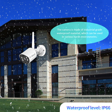 Zevlix  4-Pack Outdoor Wireless Security Camera System,NVR Wireless Recorder Surveillance kit 3MP HD Pixels