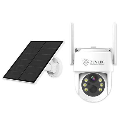 Zevlix  Outdoor Security Camera Wireless Battery Powered,Solar low Power PTZ Security Camera