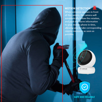 Zevlix Wifi Indoor 1080P HD Pixels Smart home Camera