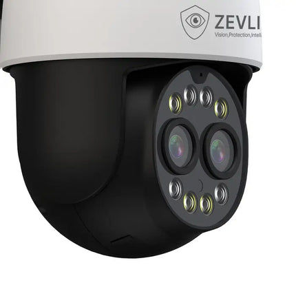 Zevlix  Outdoor Wi-Fi Security Camera 8x Optical Zoom Dual lens Camera 2.5K