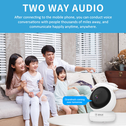 Zevlix Wifi Indoor 1080P HD Pixels Smart home Camera