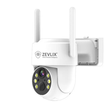 Zevlix Outdoor Security Camera Wireless Battery Powered,Solar low Power PTZ Security Camera