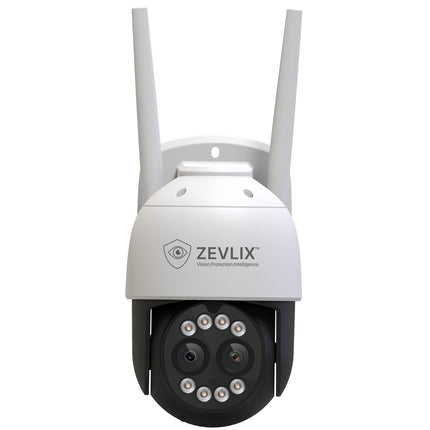 Zevlix  Outdoor Wi-Fi Security Camera 8x Optical Zoom Dual lens Camera 2.5K
