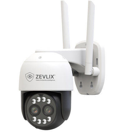 Zevlix  Outdoor Wi-Fi Security Camera 8x Optical Zoom Dual lens Camera 2.5K