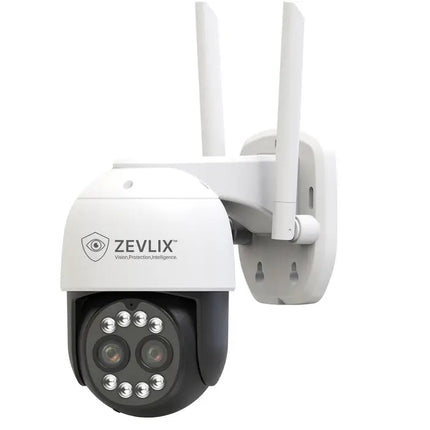 Zevlix  Outdoor Wi-Fi Security Camera 8x Optical Zoom Dual lens Camera 2.5K
