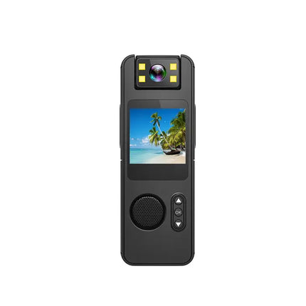 Zevlix  Wireless wifi HD camera 1080 recorder outdoor shooting law enforcement back clip handheld video recorder- Black