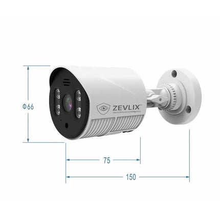 Zevlix 4CH Outdoor Security Camera with 7-inch surveillance screen,NVR Wireless Recorder Surveillance kit 2MP HD Pixels