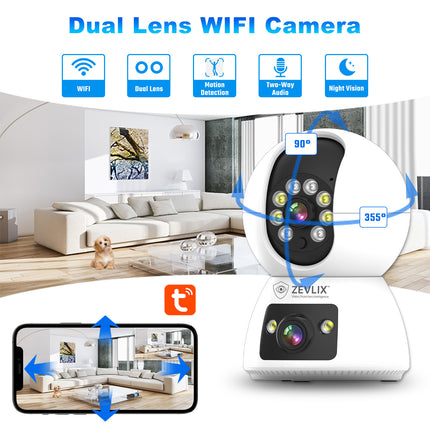 Zevlix  Wifi Indoor Dual lens  Camera