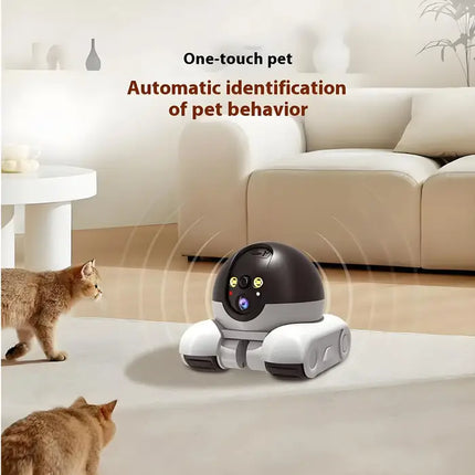 Zevlix Wireless Robot Camera with Dual HD 360 Rotating Lens,Remote APP Control, Indoor Smart Home Security, Night Vision,Watching Pet, Accompanying The Elderly, 2-Way Audio