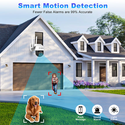 Zevlix  5MP Outdoor PTZ Wifi Security Camera High quality HD camera performance