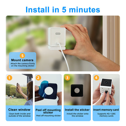 Zevlix  Indoor Security 2.4&5G Hz Window Camera