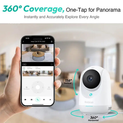 Zevlix  C222 Botslab Indoor Cam 2C Pro-White