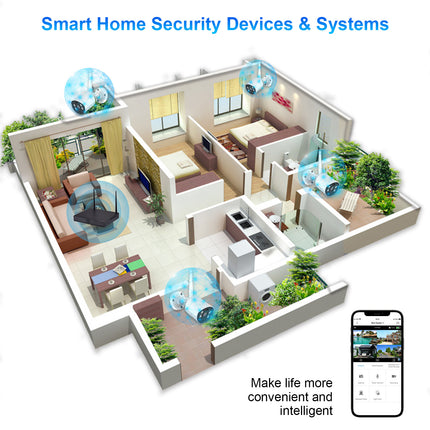 Zevlix  4-Pack Outdoor Wireless Security Camera System,NVR Wireless Recorder Surveillance kit 3MP HD Pixels