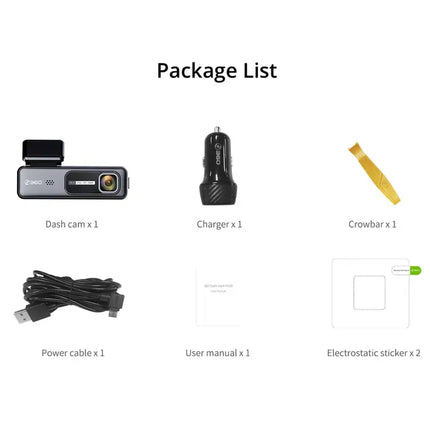 Zevlix HK30 360 Dash Cam-Black