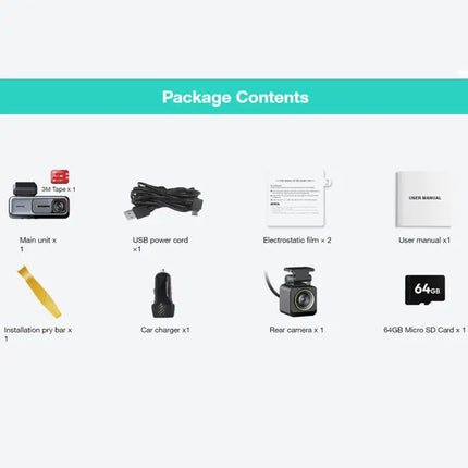 Zevlix 4K Smart Dash Cam Pro Night Vision, Wide-Angle, AI Safety