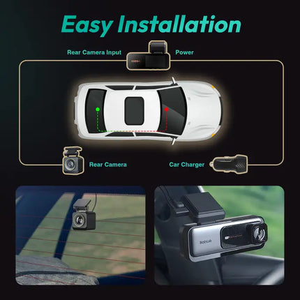 Zevlix 4K Smart Dash Cam Pro Night Vision, Wide-Angle, AI Safety