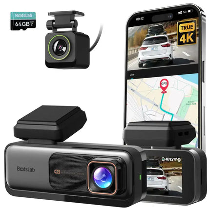 Zevlix 4K Smart Dash Cam Pro Night Vision, Wide-Angle, AI Safety
