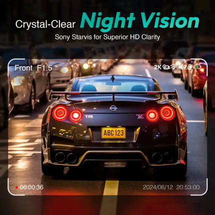 Zevlix G300H Pro Dash Cam 2K HD, Wide-Angle, Night Vision – Black