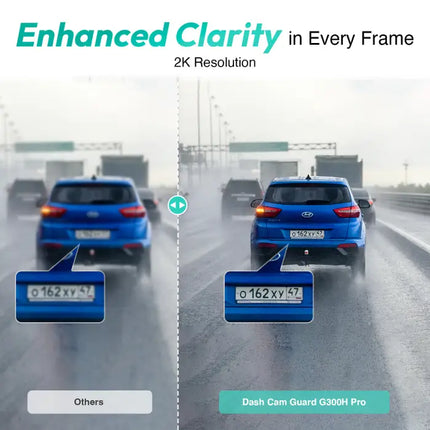 Zevlix G300H Pro Dash Cam 2K HD, Wide-Angle, Night Vision – Black