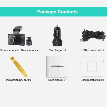 Zevlix G500H Pro Botslab Dash Cam-Black