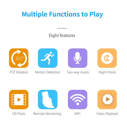 Zevlix  Wifi Indoor 1080P HD Pixels Smart home Camera