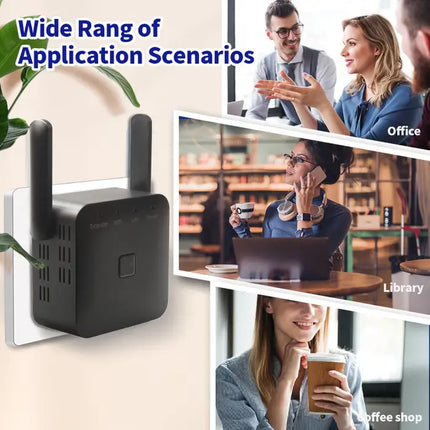 Zevlix WiFi Extender 5G 1200Mbps Wi-Fi Signal Booster Amplifier for Home WiFi 2.4GHz Dual Band Wireless Repeater with Strong,4 Antennas 360° Coverage with Ethernet Port AP Mode