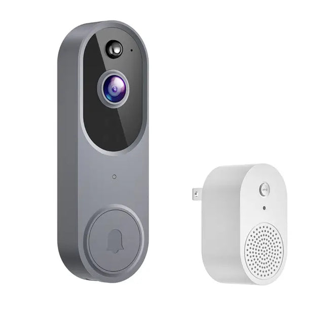Zevlix 1080P Wireless Video Doorbell Camera, AI Human Detection, Live View, Night Vision, Chime Ringer, Instant Alerts, 2.4G WiFi，Plug Type Ringtone