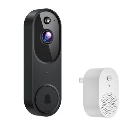 Zevlix 1080P Wireless Video Doorbell Camera, AI Human Detection, Live View, Night Vision, Chime Ringer, Instant Alerts, 2.4G WiFi，Plug Type Ringtone