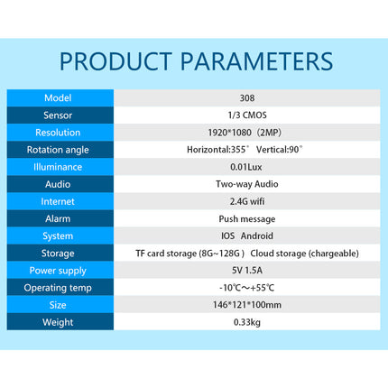 Zevlix Wifi Indoor 1080P HD Pixels Smart home Camera