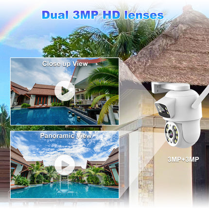 Zevlix  Dual 3MP HD lenses outdoor Camera