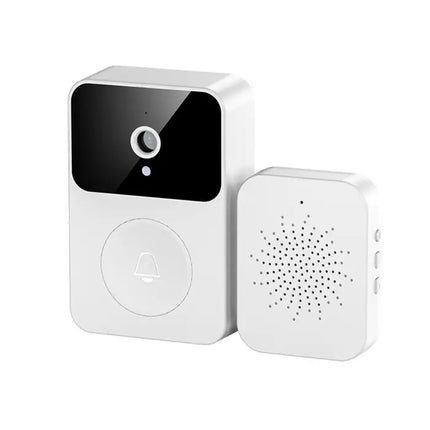 Zevlix Smart Wireless Door Bell Camera Video Wifi Voice Intelligent Visual Doorbell Intercom-White