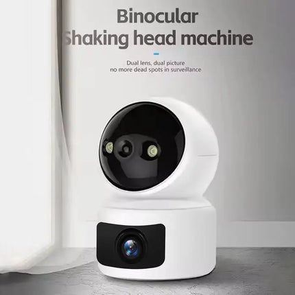 Zevlix  WiFi Wireless Camera, Motion Detection 355° Panorama Dual Band Security HD Camera-White