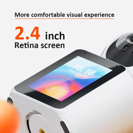 Zevlix WiFi Wireless Camera Two-Way Video/Audio Indoor Camera, Child/Elder/Dog/Pet Camera with Phone App, 1080P Home Security Camera with Night Vision, One-Button Call，Motion Detection, Humanoid Detection-White