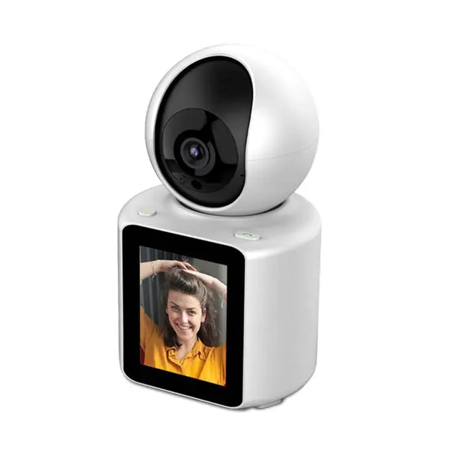 Zevlix WiFi Wireless Camera Two-Way Video/Audio Indoor Camera, Child/Elder/Dog/Pet Camera with Phone App, 1080P Home Security Camera with Night Vision, One-Button Call，Motion Detection, Humanoid Detection-White