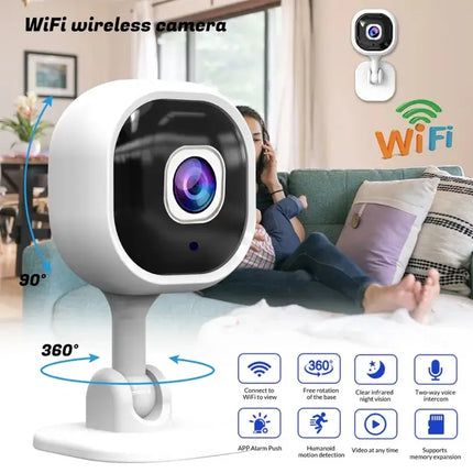 Zevlix  A3 Wireless Surveillance Camera Home Indoor Wifi Monitor 1080 HD Security Network Camera-White