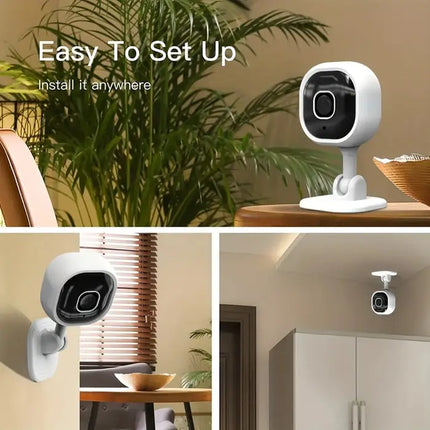 Zevlix  A3 Wireless Surveillance Camera Home Indoor Wifi Monitor 1080 HD Security Network Camera-White