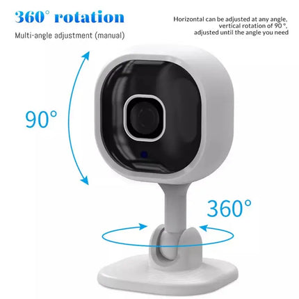 Zevlix  A3 Wireless Surveillance Camera Home Indoor Wifi Monitor 1080 HD Security Network Camera-White