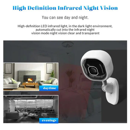 Zevlix  A3 Wireless Surveillance Camera Home Indoor Wifi Monitor 1080 HD Security Network Camera-White