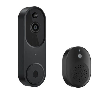Zevlix  1080P Wireless Video Doorbell Camera, AI Human Detection, Live View, Night Vision, Chime Ringer, Instant Alerts, 2.4G WiFi，Free Chime