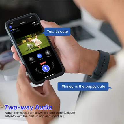 Zevlix  1080P Wireless Video Doorbell Camera, AI Human Detection, Live View, Night Vision, Chime Ringer, Instant Alerts, 2.4G WiFi，Free Chime