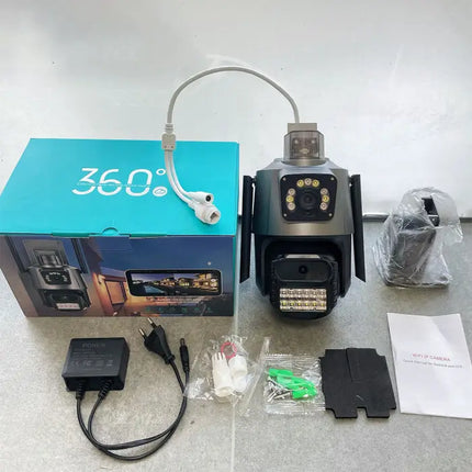 Zevlix Dual-Lens 360° Outdoor Wi-Fi PTZ Camera (1080p)