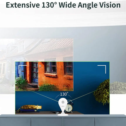 Zevlix  2K Dual-Lens Pan & Tilt WiFi Security Camera Smart Tracking, Motion Detection, Night Vision, Two-Way Audio, Alexa & Google Assistant