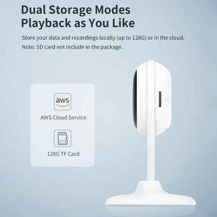 Zevlix  2K Dual-Lens Pan & Tilt WiFi Security Camera Smart Tracking, Motion Detection, Night Vision, Two-Way Audio, Alexa & Google Assistant