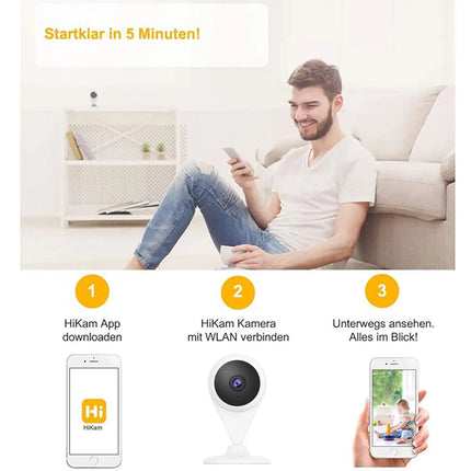 Zevlix  2K Dual-Lens Pan & Tilt WiFi Security Camera Smart Tracking, Motion Detection, Night Vision, Two-Way Audio, Alexa & Google Assistant