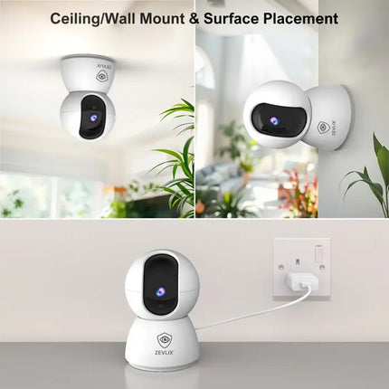 Zevlix  Wifi 360° panoramic monitoring 4MP Indoor Camera
