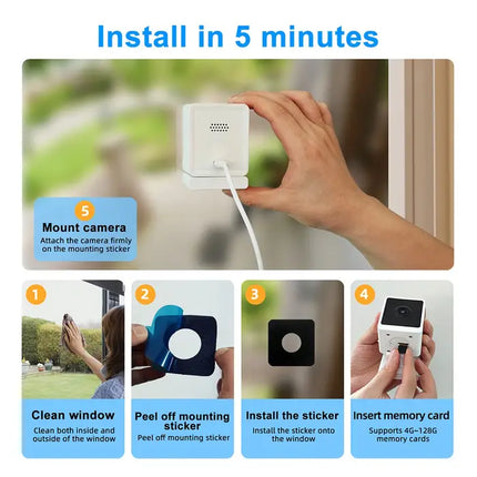 Zevlix  Indoor Security 2.4&5G hz Window Camera