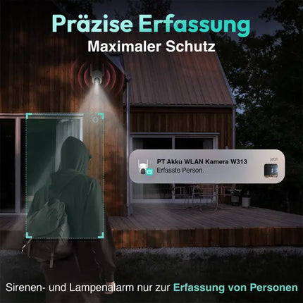 Zevlix  W313 Botslab PT Battery Wi-Fi Camera-White