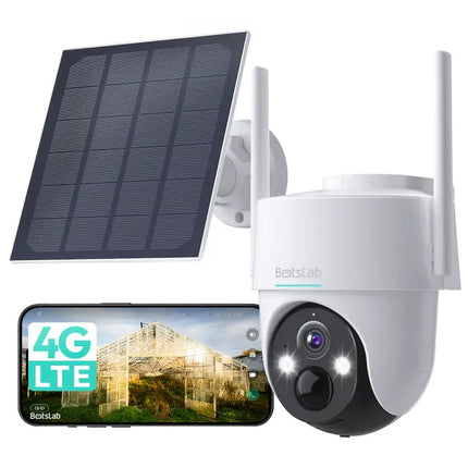Zevlix  W314 Botslab PT 4G LTE Cellular Camera-White